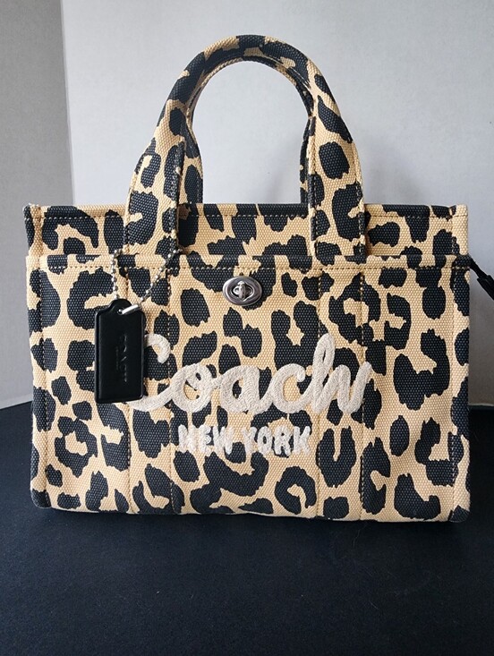 Coach Handbags - ✨️NWT✨️ Coach Limited Edition Leopard Cargo Zip Top Tote 26, 2024